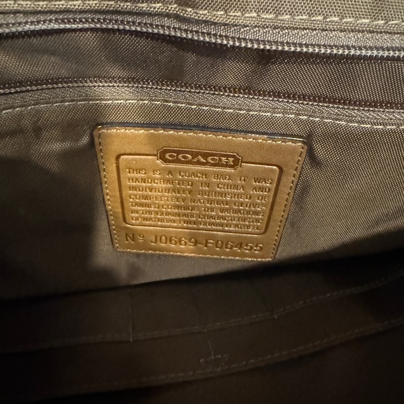 RARE Coach British Tan Portfolio Thompson Briefcase J0669-F06455 - Picture 11 of 16